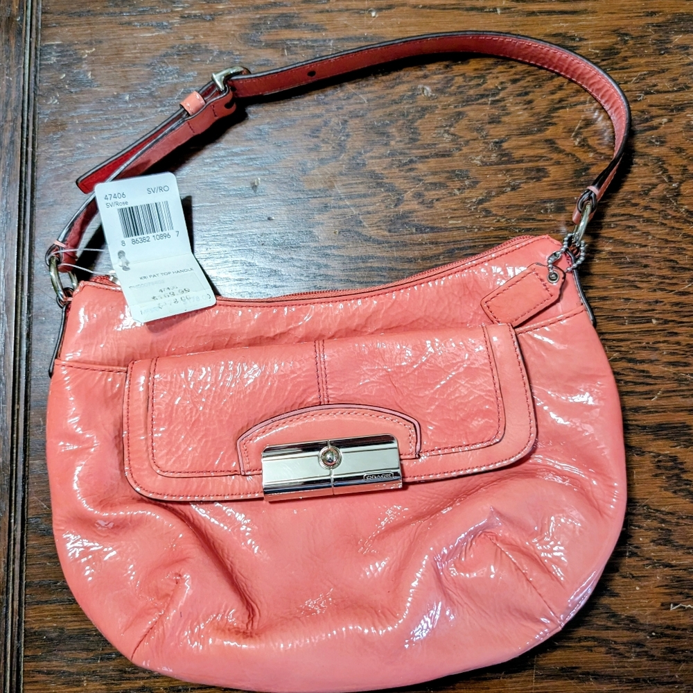 NWT Coach Vintage kristin Hobo Bag Rose Patent